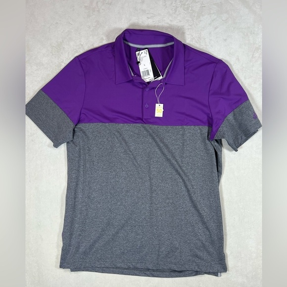 NWT Large Adidas Men's Purple UPF 50 Ultimate 365 All Day 2.0 Golf Polo Shirt - Picture 2 of 11